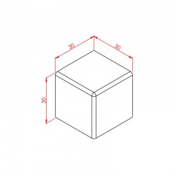 30x30 квадратная заглушка