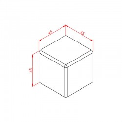 45x45 квадратная заглушка