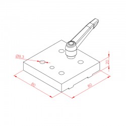 80x80 сверлильное приспособление