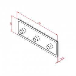 30x90 заглушка профиля